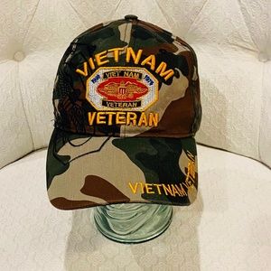 S25-NEW Camouflage Vietnam Veteran Adjustable Baseball Cap